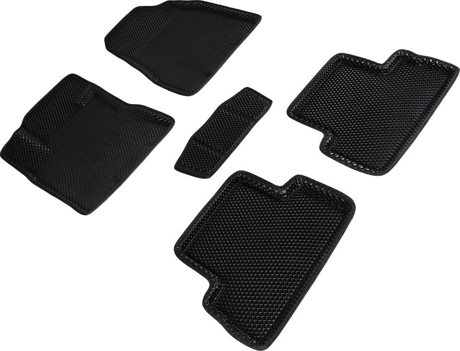 Коврики Seintex 3D EVA Ромб для салона Nissan Х-Trail T31 2007-2014 ЧЕРНЫЕ. Артикул 95329