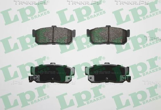 Тормозные колодки LPR задние для Nissan 100NX 1991-1994. Артикул 05P602