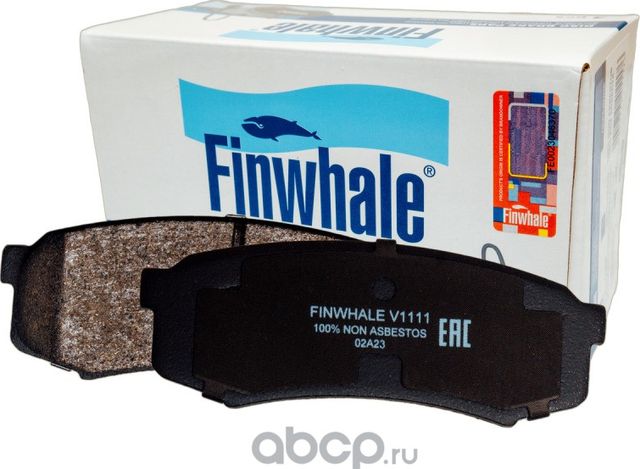 Колодки тормозные TOYOTA LC 80/90/120 90>/MITSUBISHI PAJERO 3.8/3.2D 06> задние (Finwhale). Артикул V1111