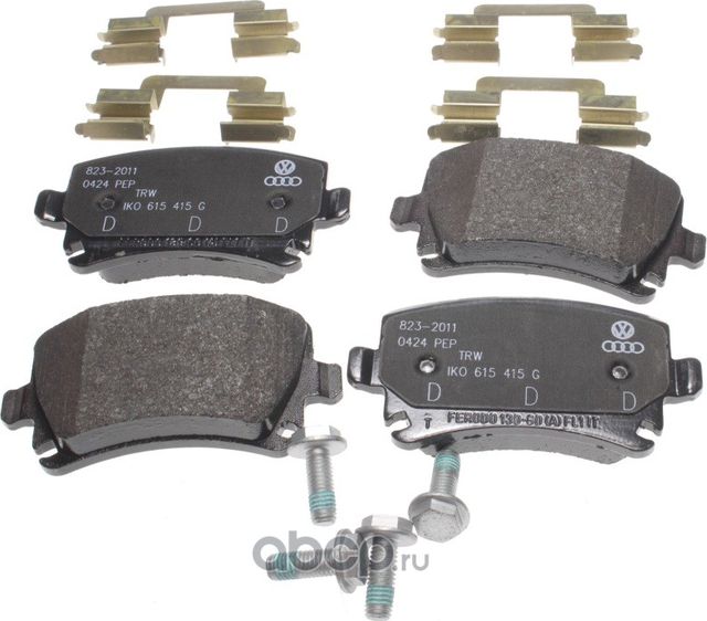 Тормозные колодки VAG для Audi S2 I 1990-1996. Артикул 1K0698451K