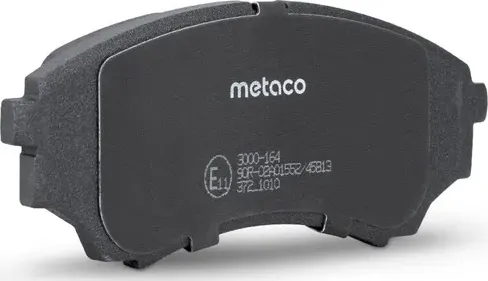 Колодки тормозные передние к-кт (Metaco). Артикул 3000164