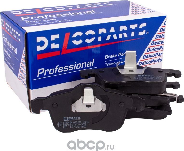 КОЛОДКИ ТОРМОЗНЫЕ ПЕРЕДНИЕ (Delcoparts). Артикул 19372234