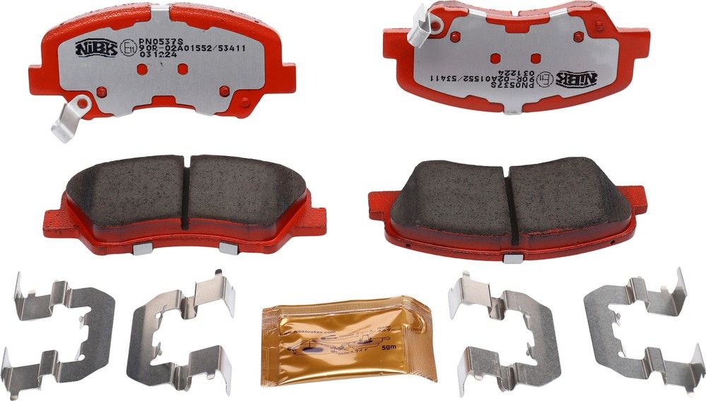 Тормозные колодки NiBK. Артикул PN0537S