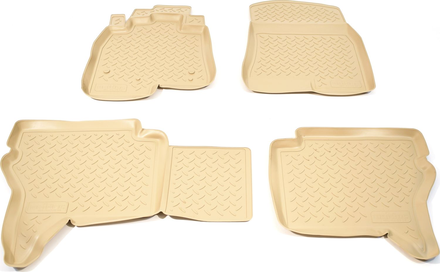 Коврики Норпласт для салона Mitsubishi Pajero IV 2006-2026 БЕЖЕВЫЕ. Артикул NPL-Po-59-48-B