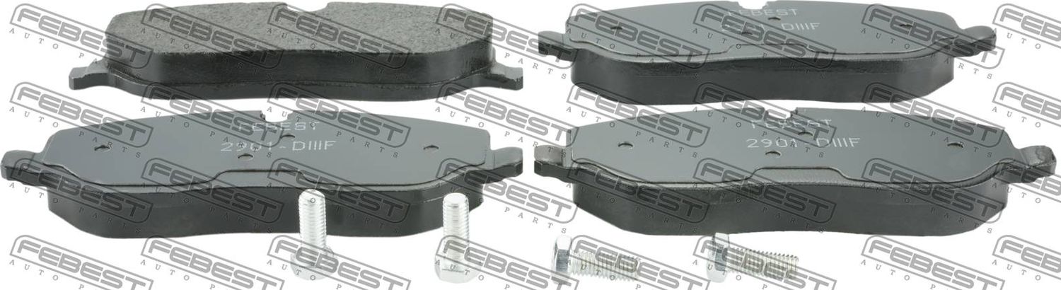 Тормозные колодки Febest. Артикул 2901-DIIIF