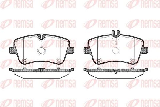 Тормозные колодки Remsa. Артикул 0768.00