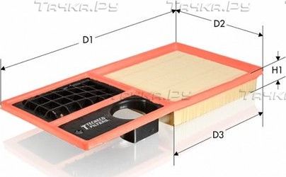 Воздушный фильтр  Tecneco Filters для SEAT Leon II 2006-2012. Артикул AR1001PM