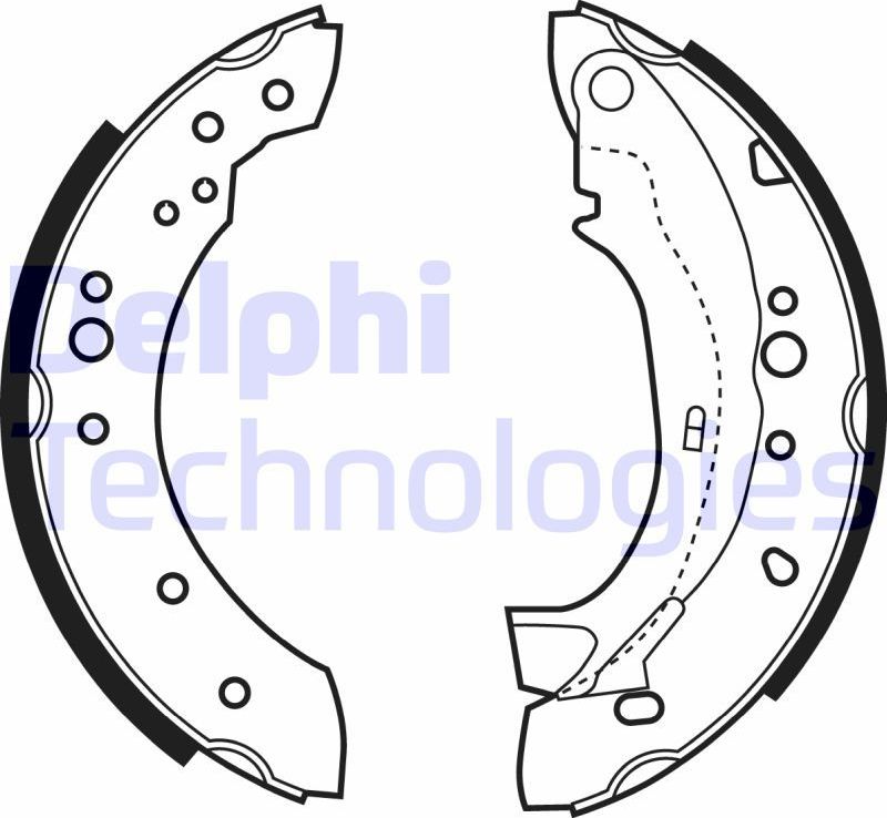 Тормозные колодки Delphi. Артикул LS1921