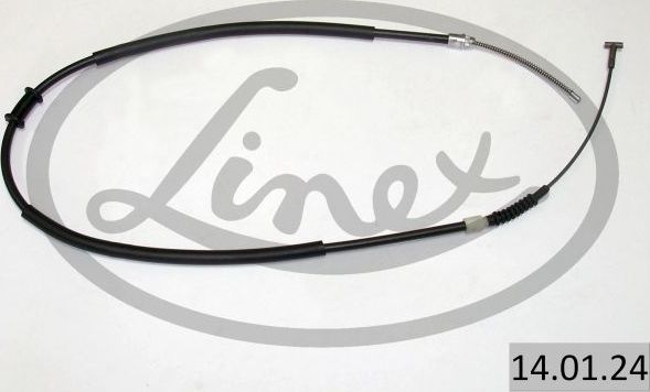 Трос ручника (тросик ручного тормоза) Linex передний левый для Fiat Marea 1996-2002. Артикул 14.01.24
