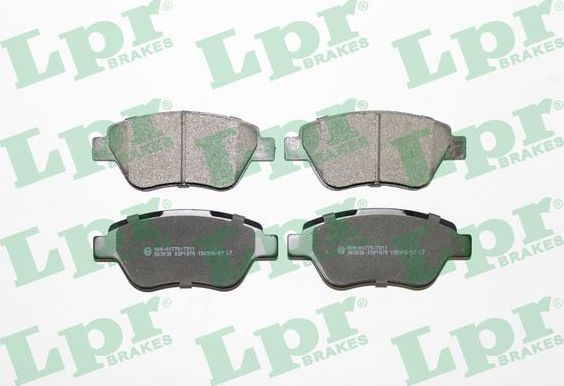 Тормозные колодки LPR передние для Fiat Idea 2004-2012. Артикул 05P1878