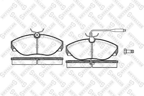 Тормозные колодки Stellox. Артикул 497 002B-SX