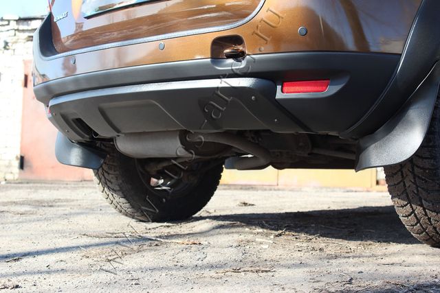 Накладка Русская Артель заднего бампера (аэродинамический обвес) 4мм усиленный для Renault Duster I 2010-2015. Артикул NRD-007902