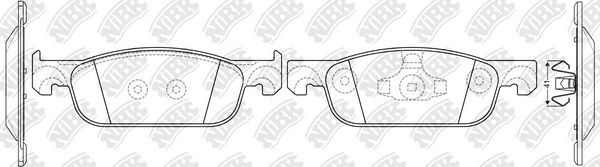 Тормозные колодки NiBK передние для Renault Logan II 2014-2026. Артикул PN0773