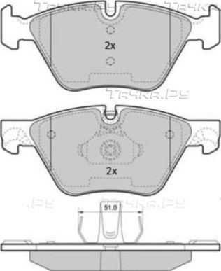 Тормозные колодки Fremax. Артикул FBP-1853
