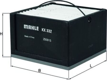 Топливный фильтр Mahle. Артикул KX 332
