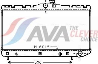 Радиатор охлаждения двигателя AVA для Toyota Corolla E100 1992-1997. Артикул TO2181