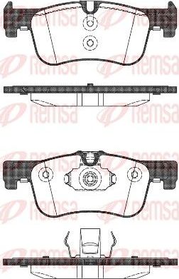 Тормозные колодки Remsa передние для BMW 2 F22 2014-2026. Артикул 1478.10
