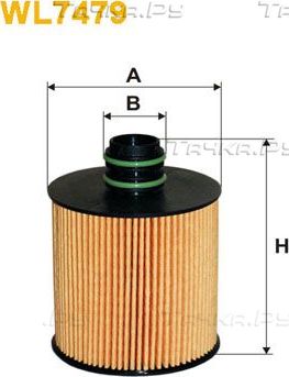 Масляный фильтр WIX Filters для Opel Combo D 2012-2017. Артикул WL7479