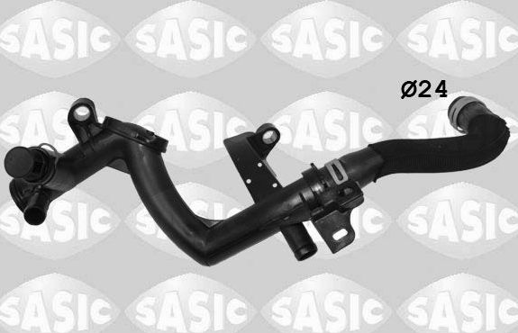 Патрубок радиатора (системы охлаждения) Sasic для Peugeot 1007 2005-2009. Артикул 3400237