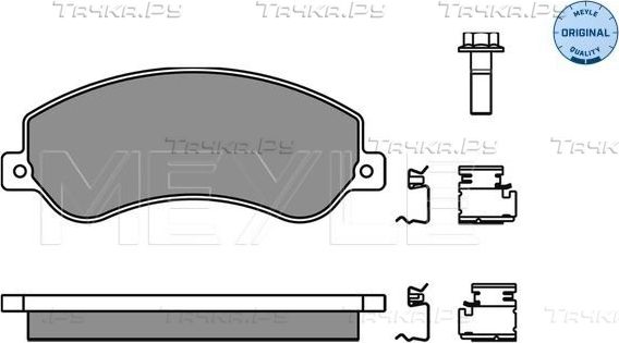Тормозные колодки Meyle Original передние для Ford Transit VII 2006-2014. Артикул 025 244 8419/W