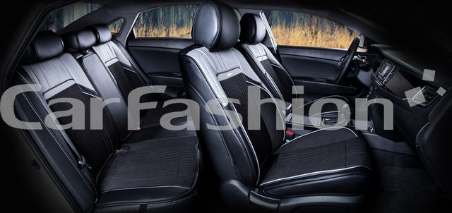 Накидки универсальные CarFashion Arcenal Plus для авто, цвет Серый/Черный. Артикул 22076