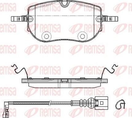Тормозные колодки Remsa. Артикул 1964.01