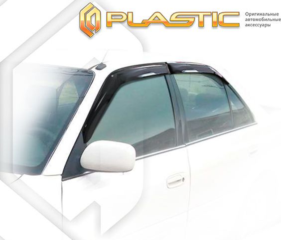Дефлекторы СА Пластик для окон (Classic полупрозрачный) Toyota Carina T211 1996-1997. Артикул 2010030304632