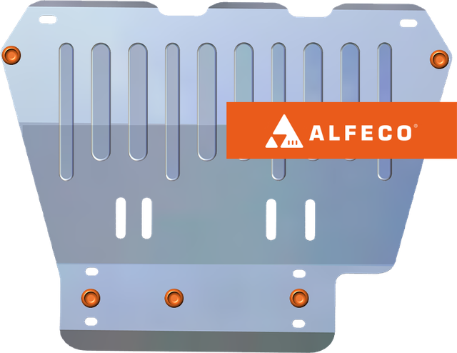 Защита алюминиевая Alfeco для картера и КПП Chery QQ6 2006-2010. Артикул ALF.02.04 AL4