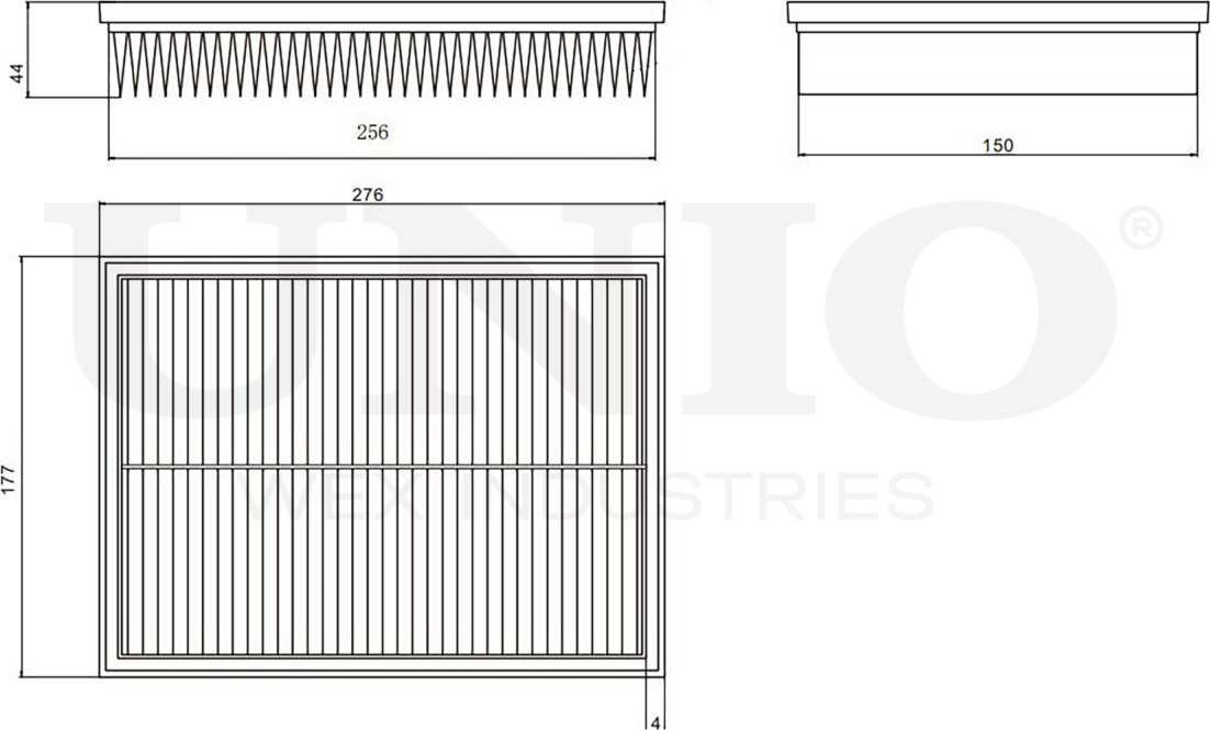Фильтр воздушный (Unio). Артикул FLT-10032
