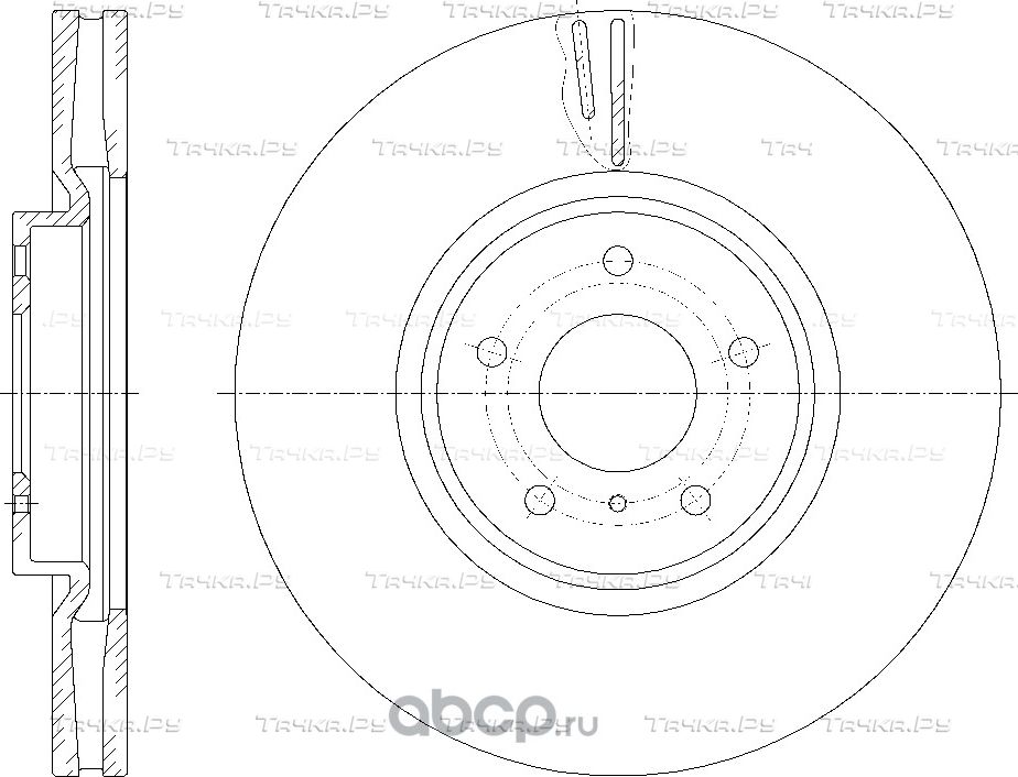 Диск тормозной (G-Brake). Артикул GR20815