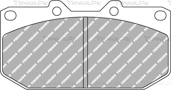 Тормозные колодки FERODO RACING DS3000 для Subaru Impreza I 1998-2000. Артикул FCP986R