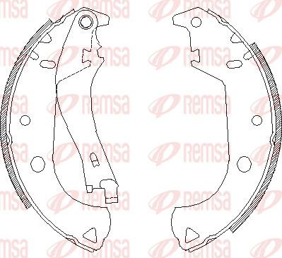 Тормозные колодки Remsa. Артикул 4125.01