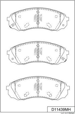 Тормозные колодки MK Kashiyama. Артикул D11439MH