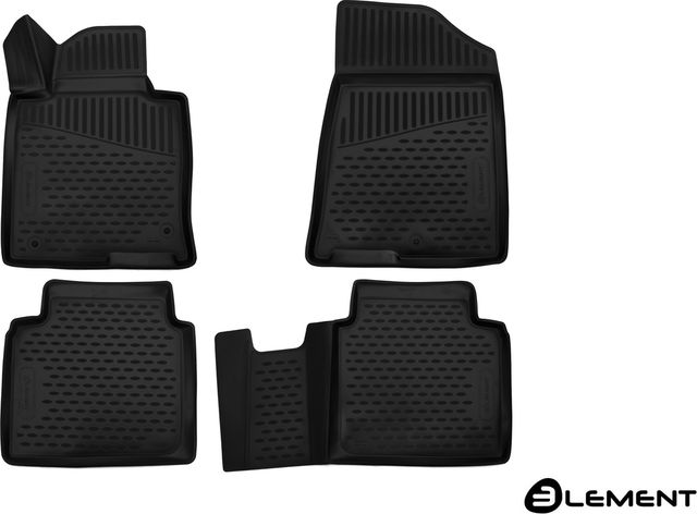 Коврики 3D Element для салона Hyundai Sonata VII рестайлинг седан 2017-2019. Артикул ELEMENT3D2066210