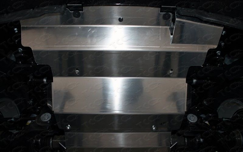 Защита алюминиевая ТСС (4 мм) для картера и радиатора Haval H9 2015-2026. Артикул ZKTCC00410