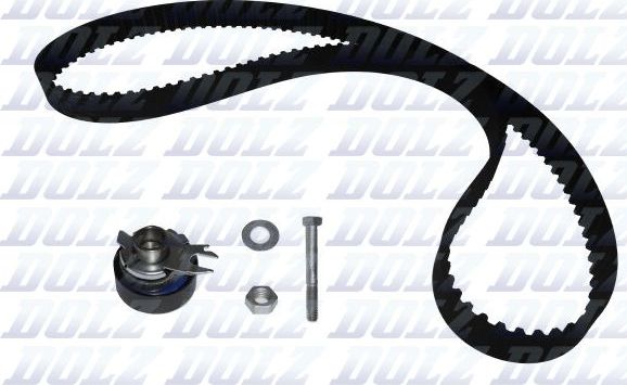 Ремень ГРМ с роликами (комплект) Dolz для SEAT Inca I 1995-2003. Артикул SKD031