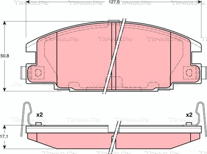 Тормозные колодки TRW. Артикул GDB3161