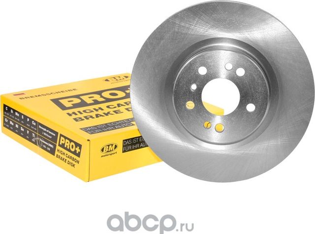 Диск тормозной высокоуглеродистый вентилируемый передний (BM). Артикул WIP0015