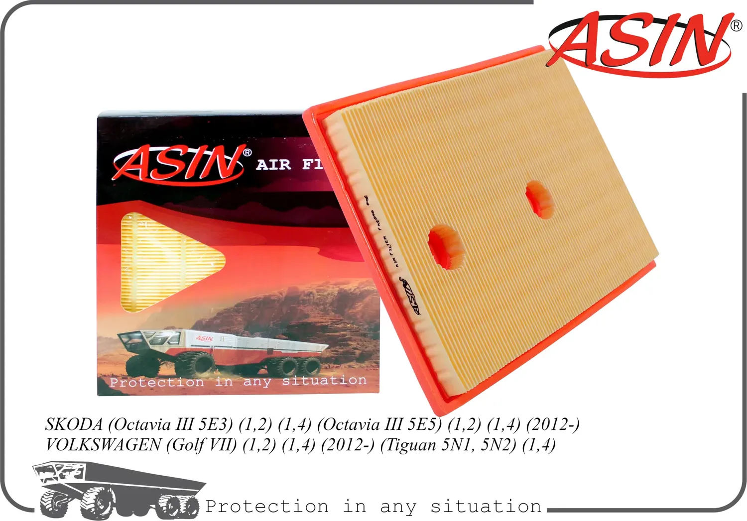 Фильтр воздушный (Asin). Артикул ASINFA2648