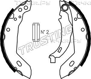 Тормозные колодки Trusting задние для Peugeot 205 1983-1998. Артикул 079.185