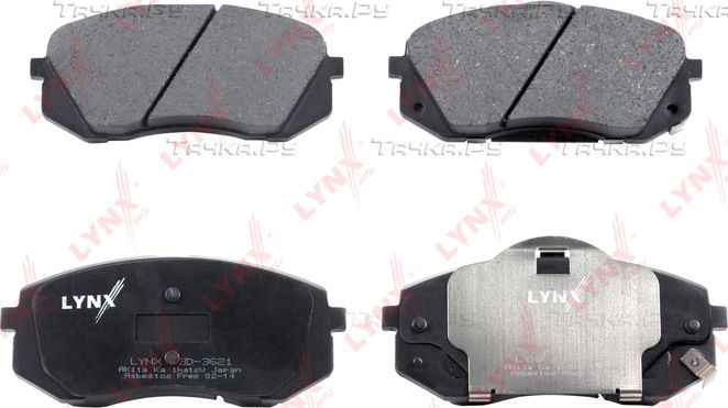 Тормозные колодки LYNXauto передние для Kia Optima IV 2015-2026. Артикул BD-3621