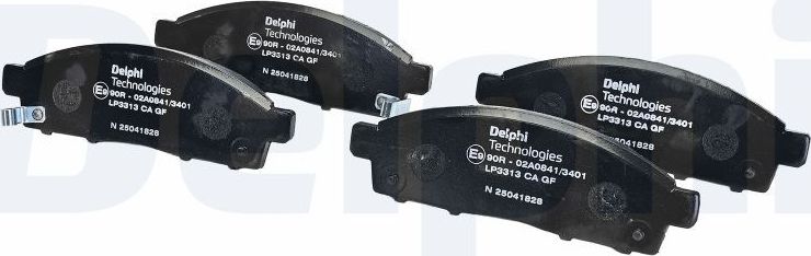 Тормозные колодки Delphi (Low-Metallic). Артикул LP3313