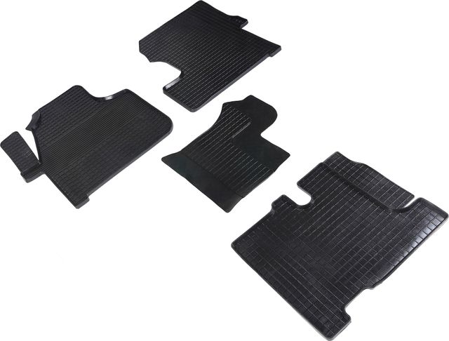 Коврики резиновые Seintex с узором сетка для салона Mercedes-Benz Sprinter W906 (Европа) 2006-2026. Артикул 84014