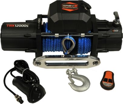 Лебёдка электрическая 12V 4Revo 12000 lbs 5443 кг (синтетический трос). Артикул 4R-W121B