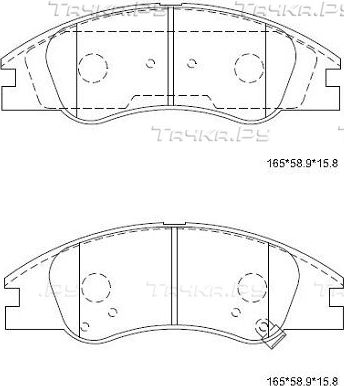 Тормозные колодки Asimco. Артикул KD9720