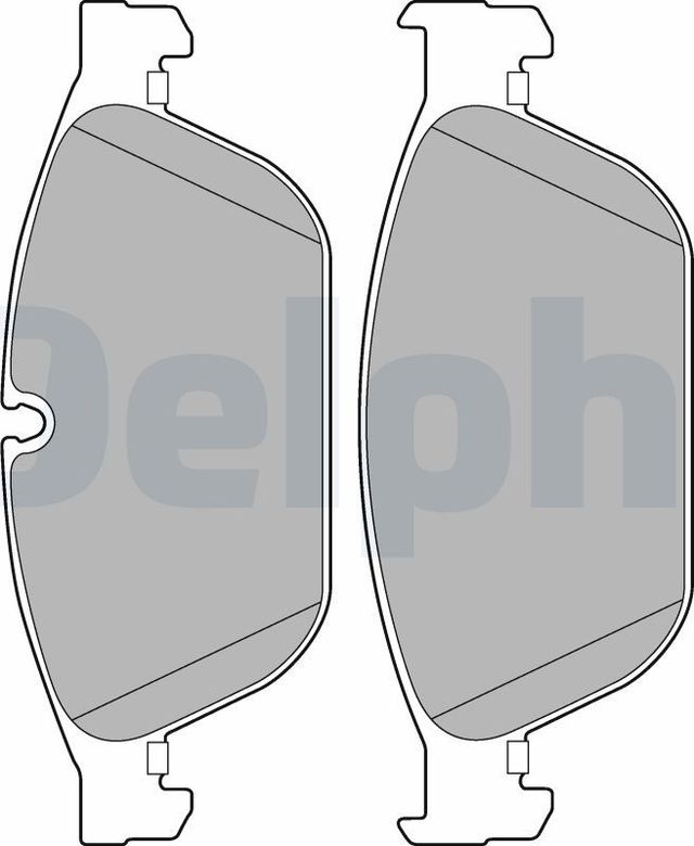 Тормозные колодки Delphi (Low-Metallic). Артикул LP2292