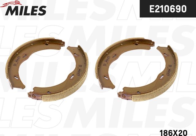 Тормозные колодки (стояночная тормозная система) Miles. Артикул E210690