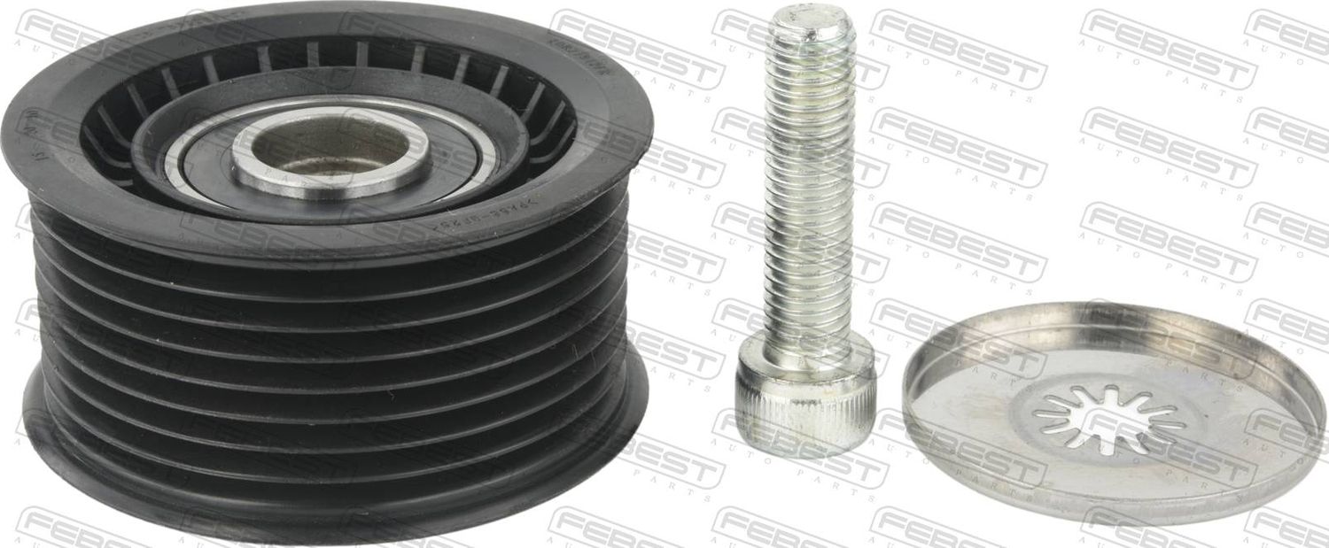 Направляющий (ведущий) ролик приводного поликлинового ремня Febest. Артикул 1988-E71
