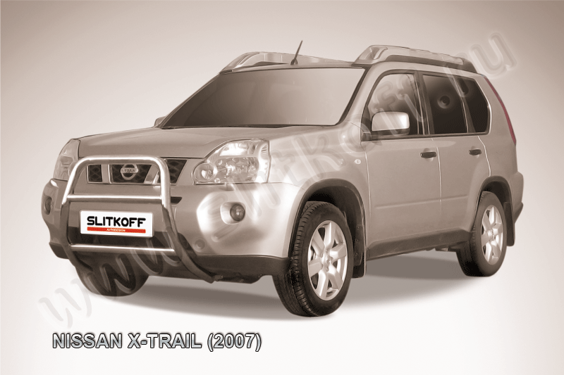 Кенгурятник Slitkoff d57 высокий для Nissan X-Trail T31 2007-2010. Артикул NXT002