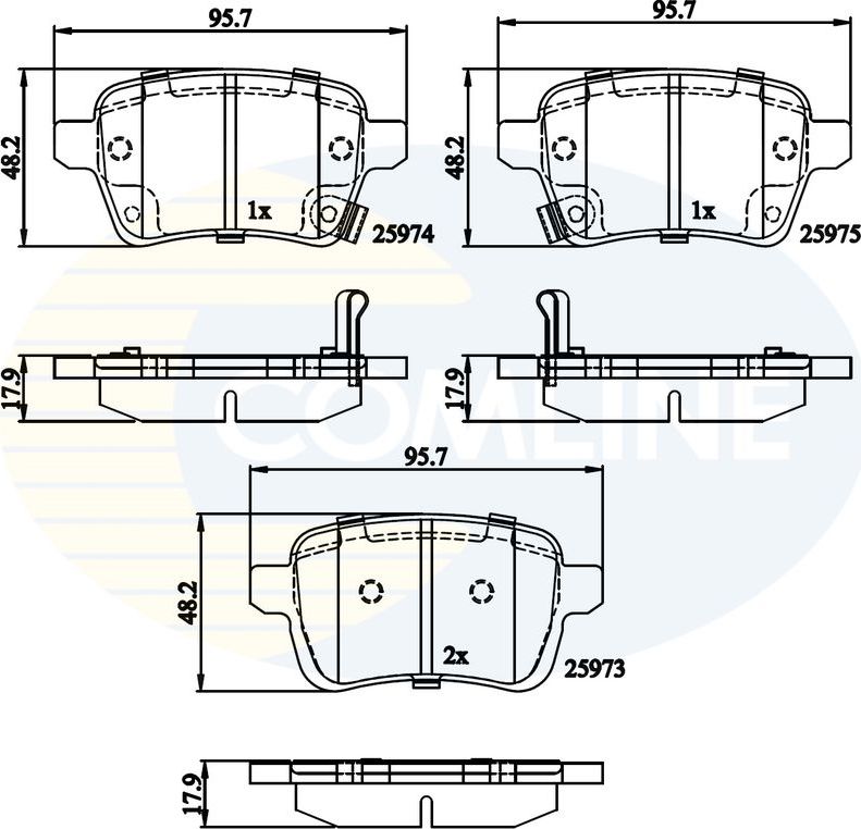 Тормозные колодки Comline Comline. Артикул CBP32279